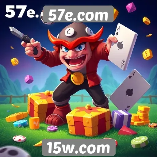 Variedade de jogos disponíveis na plataforma 57e.com